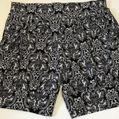 Womens Huefulin High Waist Comfy Casual Print Harem Shorts XS/S - Image 1