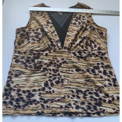J.T.B. Sleeveless Animal Print Pull On Top Size 1X - Thumbnail 8