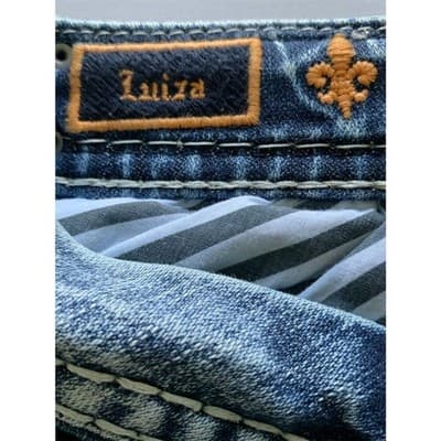 Rock Revival Luiza Women's Straight Jeans Blue Medium Wash Size 27 - Thumbnail 3