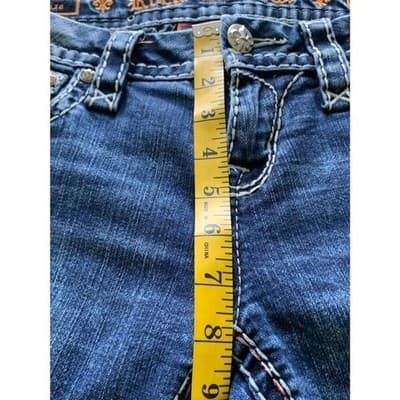 Rock Revival Luiza Women's Straight Jeans Blue Medium Wash Size 27 - Thumbnail 10