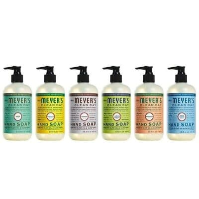 Mrs. Meyers Clean Day Liquid Hand Soap Variety Pack Lot of 6 Scents - Image 1