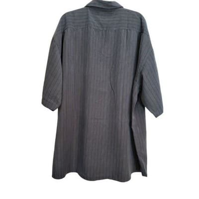 Montage Collection Button Up Shirt Mens 3XL XXXL Blue Strip Pocket - Thumbnail 4