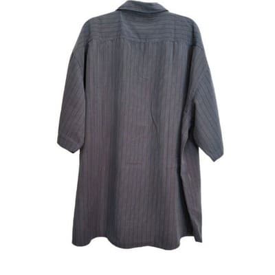 Montage Collection Button Up Shirt Mens 3XL XXXL Blue Strip Pocket - Thumbnail 2