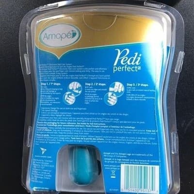 Pedi Perfect Electronic Nail Care System Amope w/ 3 Refills NEW - Thumbnail 2