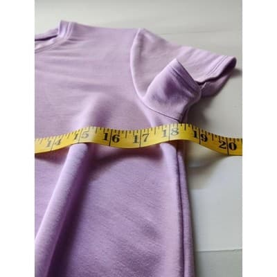 Women Skechers Short Sleeve Knot Top Size S Lilac Purple - Thumbnail 9