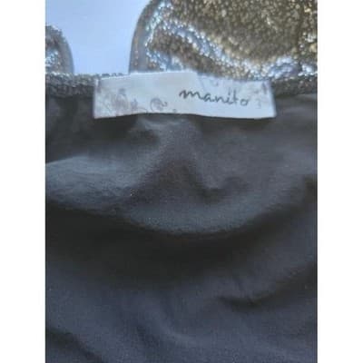 SMALL Sparkling Metallic Fringe Mini Dress Spaghetti Strap VNeck Party Night Out - Thumbnail 9