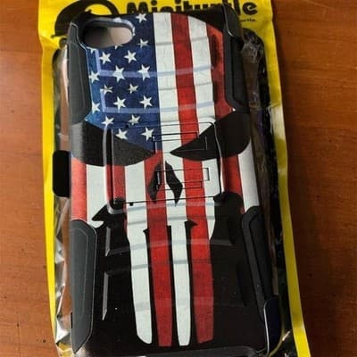 Magpul Field Case iPhone 6/6s Plus American Punish Skull Graphic Textured Grip - Image 1