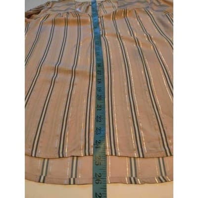 Liz Claiborne Womens Tunic Top Pink Striped Long Sleeve V Neck High Low S - Thumbnail 5