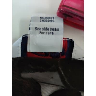 Adora Floral Sheer Top Blouse Long Sleeve Elastic Waist Black/Red Size Large - Thumbnail 9