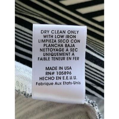 Worth Women's Geometric Pencil Skirt Black & White Size 10 Short - Thumbnail 8