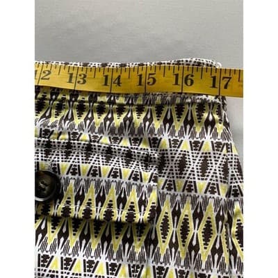 W by Worth Women's Geometric Button-Up Mini Skirt Size 6 Multicolor - Thumbnail 7