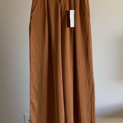 Tronjori Women's High-Rise Wide Leg Pants Size S Casual - Image 1
