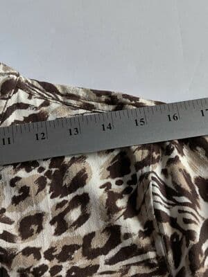 Additions By Chico's Size 1 Womens Leopard Print Brown Jacket Long Sleeve - Thumbnail 9