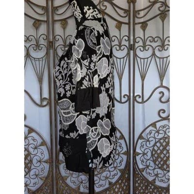 VTG. Women's Appointments Size Small Floral Print Blouse - Thumbnail 5