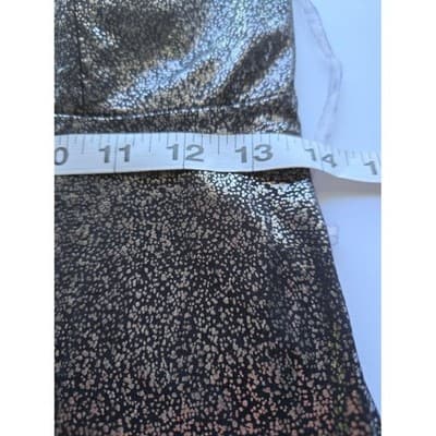 MED Manito Sparkling Metallic Fringe Mini Dress Spaghetti Strap VNeck Party - Thumbnail 11