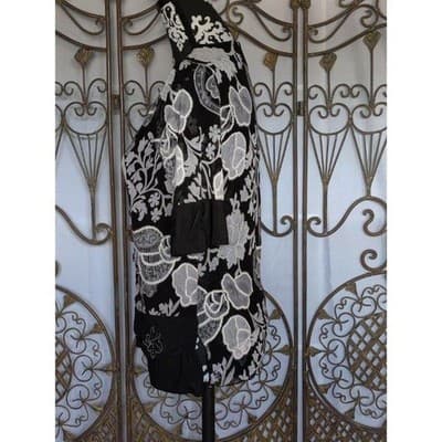 VTG. Women's Appointments Size Small Floral Print Blouse - Thumbnail 6