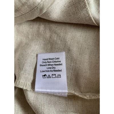 Coldwater Creek Women's Wide-Leg Pants Size 4 Beige Casual Drawstring - Thumbnail 11