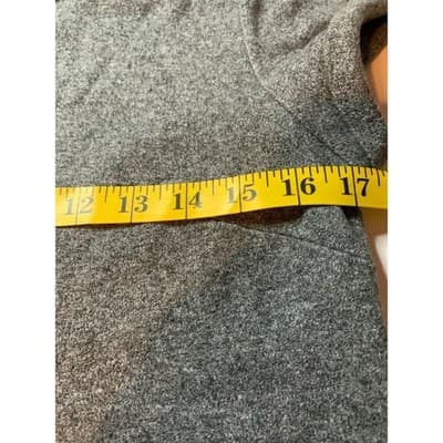 LOFT Women Gray Jewel Neck Short Sleeve Casual Shift Dress Size M - Thumbnail 9