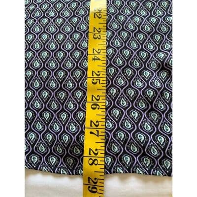 Women's Sleeveless Geometric Blouse Medium Black Round Neck Casual Top XL - Thumbnail 10