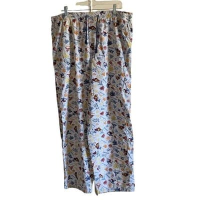 Disney Parks Men's Pajama Bottoms L Multicolor All-Over Print - Image 1