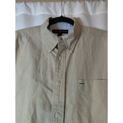 Tommy Hilfiger Masters Mens Button Down Shirt Plaid Long Sleeve Size Large - Thumbnail 3