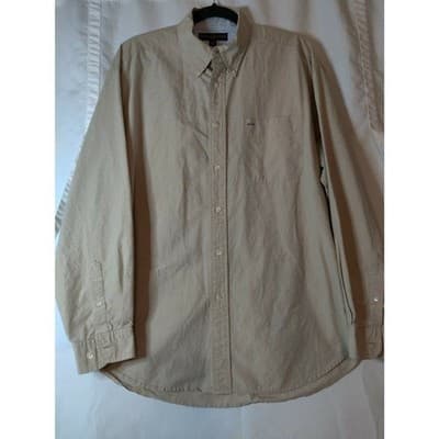 Tommy Hilfiger Masters Mens Button Down Shirt Plaid Long Sleeve Size Large - Thumbnail 2