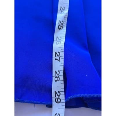 Charlotte Russe Black Corset Top Royal Blue Chiffon Skater Dress Medium - Thumbnail 9