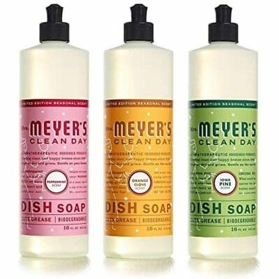 Mrs. Meyer’s Holiday Liquid Dish Soap Variety Pack, (Iowa Pine, Orange Clove, - Image 1