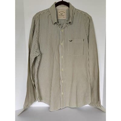 VTG. Hollister California Men's Long Sleeve Stripe Shirt Size XL - Thumbnail 10