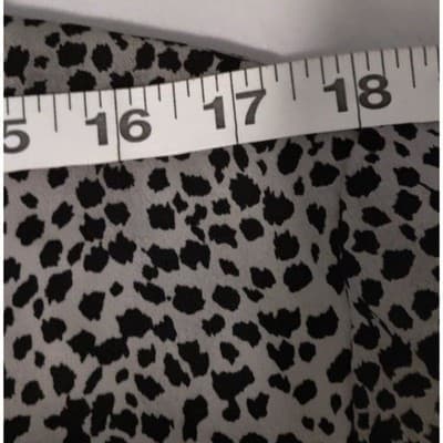 AGB California Leopard Print Button Up Short Sleeve Blouse Women - Thumbnail 4