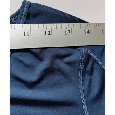 Athleta Fastest Track Womens Med Navy Blue Long Sleeve Activewear Athletic Shirt - Thumbnail 6