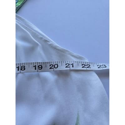 ONE SIZE Island Planet White Green Tie Dye Embroidered Sleeveless Beach Dress - Thumbnail 7