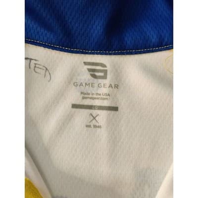 Game Gear Long Sleeve Jersey T-Shirt USA Team Frog Print Yellow/Blue Size LG - Thumbnail 4