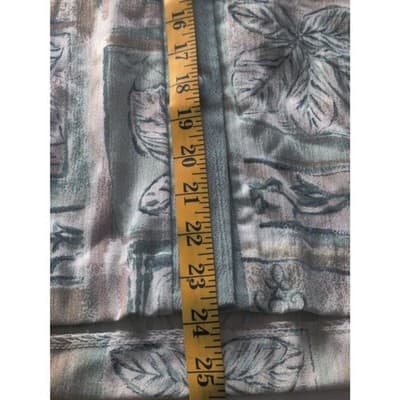 Lighthouse Point Women's Floral Top Button Front Short Sleeve Ivory Size Small - Thumbnail 11