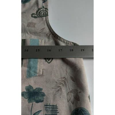 Erika Collection Womens Dress Linen Blend Shift Long Floral Pocket Size Small - Thumbnail 5