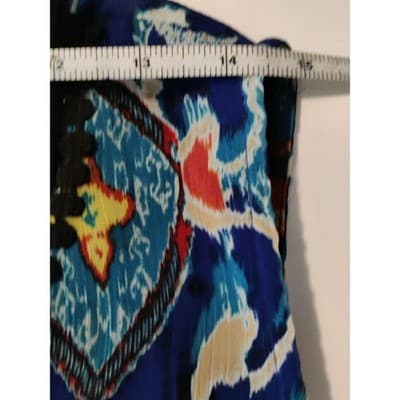 VTG. Jones New York Womens Floral Sleeveless Top Blouse Lace Neckline Blue XL - Thumbnail 7