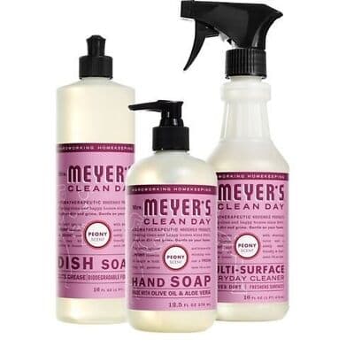 Mrs Meyers Clean Kitchen Garden-fresh Peony Basics Set - Image 1