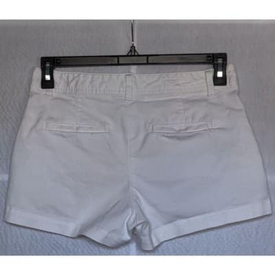 GAP City Short white women shorts size 6 cotton spandex - Thumbnail 2