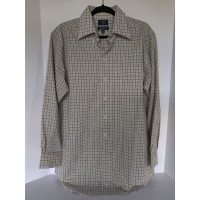 Mens Dockers Dress Checker Button Down Collar Long Sleeve Shirt Medium - Thumbnail 3