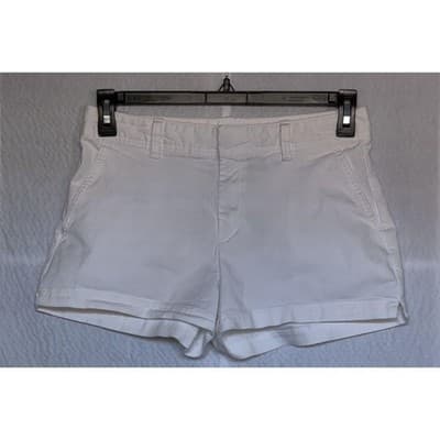 GAP City Short white women shorts size 6 cotton spandex - Thumbnail 7