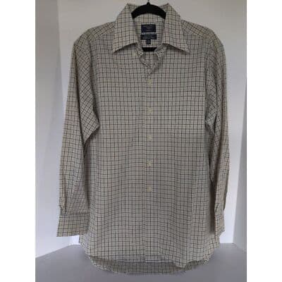 Mens Dockers Dress Checker Button Down Collar Long Sleeve Shirt Medium - Image 1