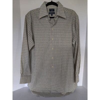 Mens Dockers Dress Checker Button Down Collar Long Sleeve Shirt Medium - Thumbnail 10