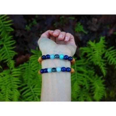 SMALL Healing Crystal Bracelet for Women, Mens Gemstone, Energy Bracelet, Nat - Thumbnail 3