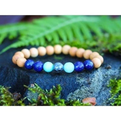 SMALL Healing Crystal Bracelet for Women, Mens Gemstone, Energy Bracelet, Nat - Thumbnail 2