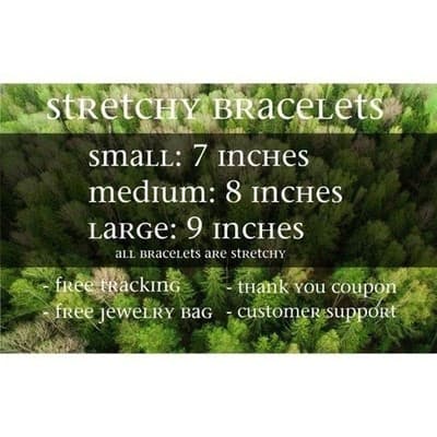 SMALL Healing Crystal Bracelet for Women, Mens Gemstone, Energy Bracelet, Nat - Thumbnail 4