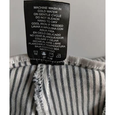 Hilary Radley Womens Pull On Short Pants Comfort Striped Blue White Size XXL - Thumbnail 8