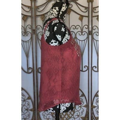 Women's Mudd Burgundy Spaghetti Strap Top Size Small - Thumbnail 5