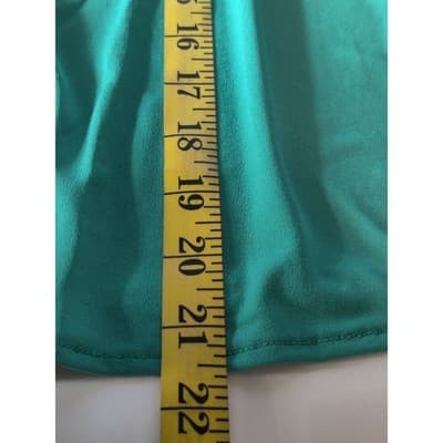 Gabriella Rossi Teal Green Waterfall Cardigan Tank Top Set Size S - Thumbnail 8