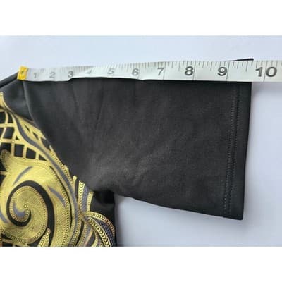 Mezzanine Black Gold Blue Geometric Print Sheath Dress Size S - Thumbnail 7