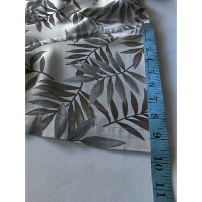 VTG. Nautica Hawaiian Leaf Button Front Shirt Short Sleeve Silk White Size XXL - Thumbnail 8